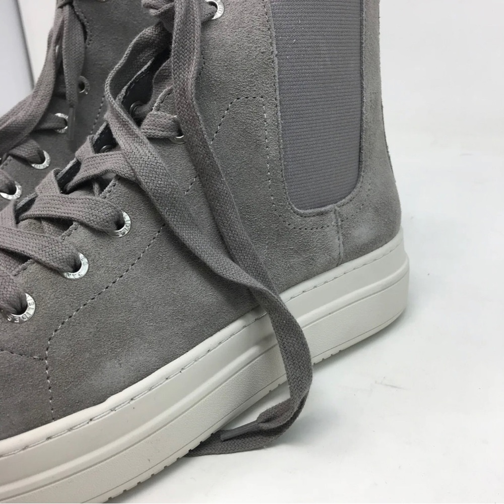 J/SLIDES Norris High Top Leather Platform Sneaker in Black Size 11 - Picture 3 of 8